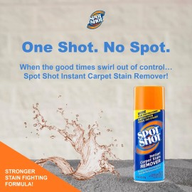 Spot Shot Instant Carpet Stain Remover 14oz Pack of 2 Pet Food Odor Eliminator