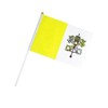 10 Pack Vatican Flags on Stick 5x8 Inch,Patriotic Decorations,Classroom Decor,Small