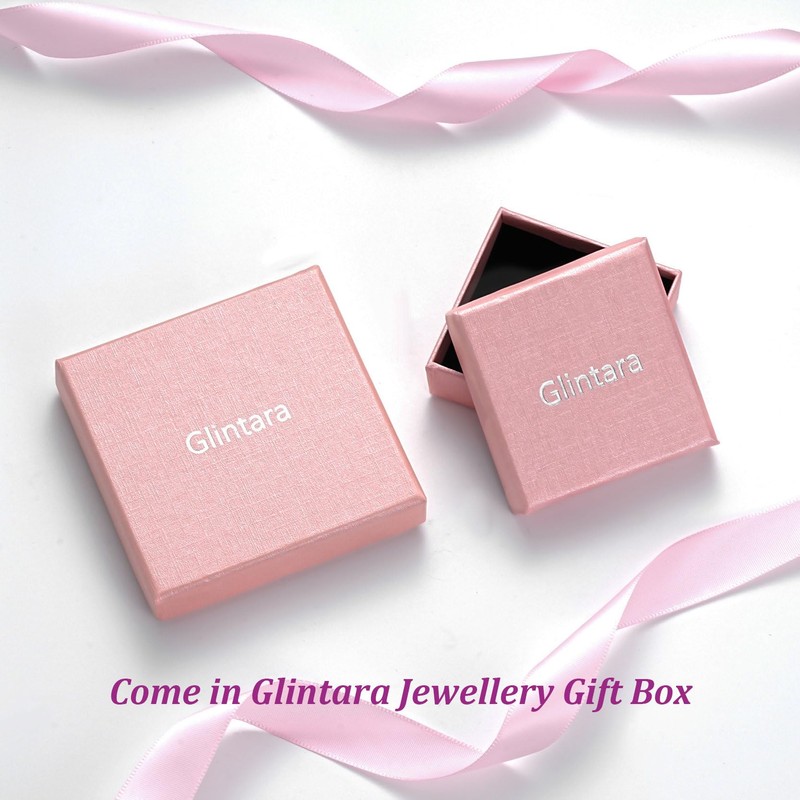 Glintara Silver Anxiety Ring for Women, 925 Sterling Silver Anxiety