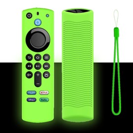 Remote Cover for Firetvstick 4K Max (3rd Gen) 2021,Glow in The Dark Silicone Protective Case Compatible with Fire tvstick 4K Alexa Voice Remote Control with Lanyards,Anti-Slip,Shockproof