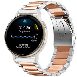 Compatible for Garmin vivoactive 5 Band, Lamshaw 20mm Quick Release Stainless Steel Metal Replacement Straps Compatible with Garmin vívoactive 5/Approach S12/Approach S40/Approach S42/D2 Air/D2 Air