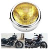 7in 55W Motorcycle Grill Headlight Vintage Style High/Low Beam Halogen