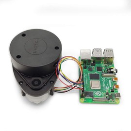 Slamtec RPLIDAR A1M8-R6 with MX1.25 to 2.54 Dupont Wire kit, 2D LIDAR Sensor 360 Degree Scanning Radius, for Bstacle Avoidance and Navigation of Robots