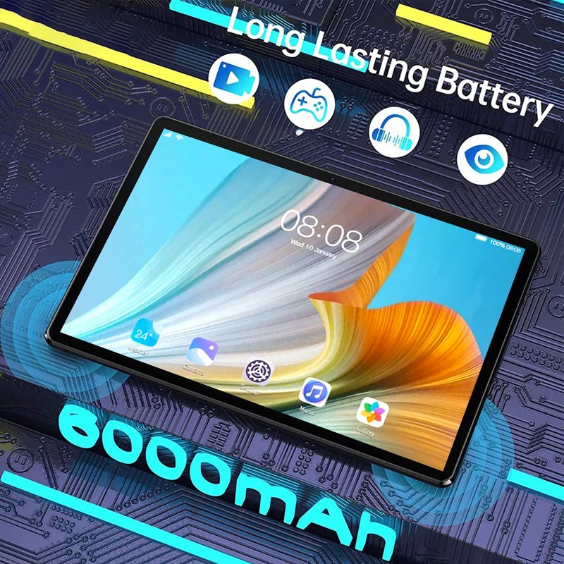 8.1in Tablet 5G Dual Band WiFi 4GB 64GB Front 800w