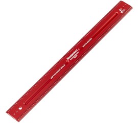 Woodpeckers Woodworking Rule, 24 Inch, L2R & R2L Laser Engraved Scales, USA Made Precision Aluminum Woodworking Ruler with Beveled Edges