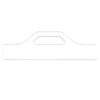 Sourcing Map 11" x 3.5" Charcuterie Board Template - Woodworking