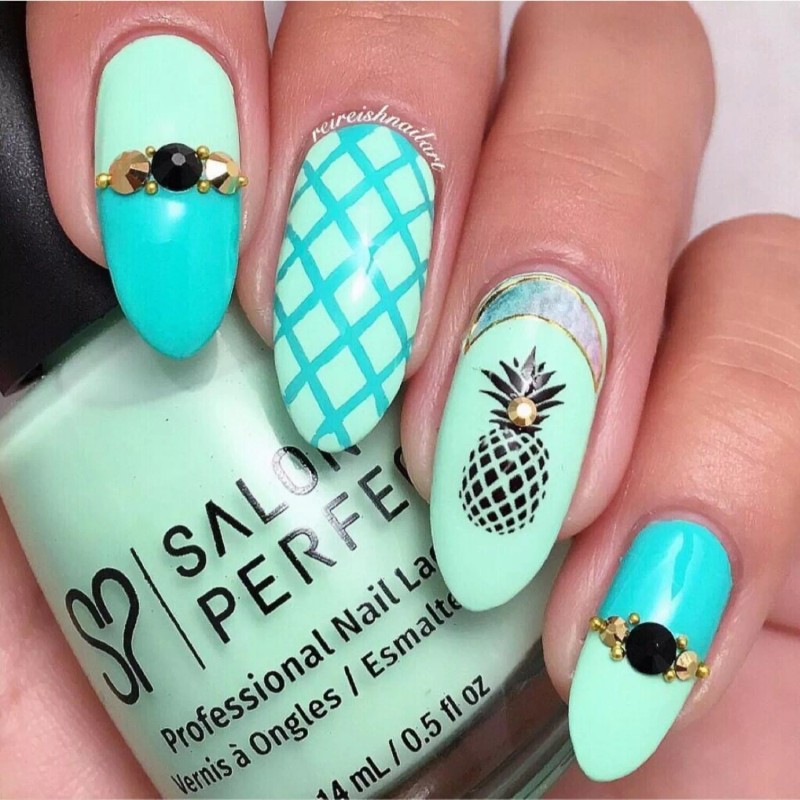 Whats Up Nails Diamond Pattern Stencils for Nails, Nail Stickers,