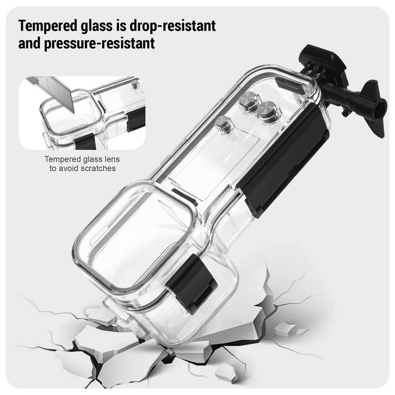 OKFUN Waterproof Housing Case Compatible with DJI Osmo Pocket 3