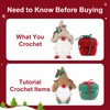 Crochet Kit for Beginners Kids Adults - Christmas Gnome Amigurumi
