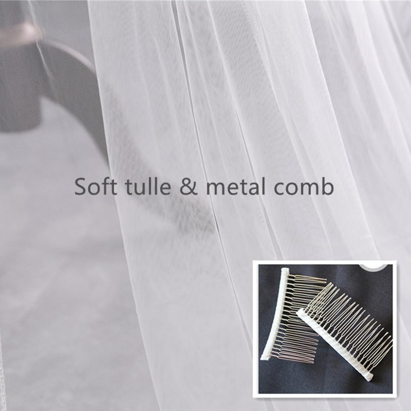 One Tier 1 T/2 Tiers - Velo liso de boda