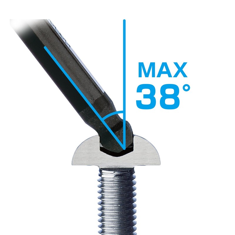 VESSEL 8900BP Hexagonal Bar Rainball L-Type Wrench Opposite Side 0.2