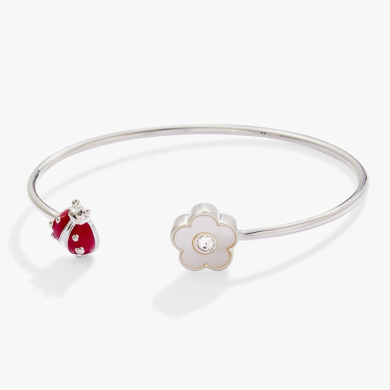Alex and Ani Ladybug and Daisy Flex Cuff