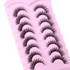 False Eyelashes Natural Look Clear Band Lashes Wispy Lashes Cat