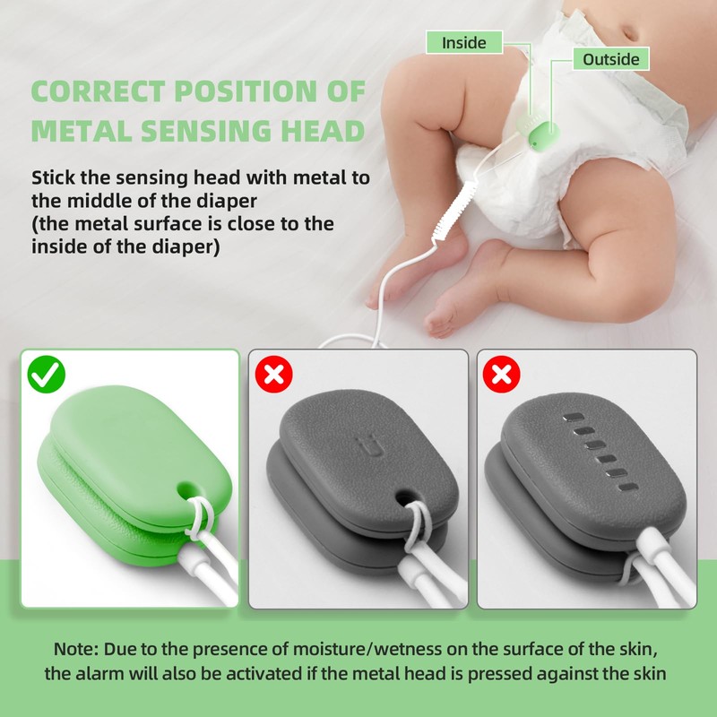 Bed Wetting Alarm for Boys and Girls - USB Rechargeable,