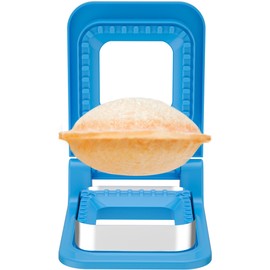 HiYZ Sandwich Cutter and Sealer - Square Stainless Steel Decruster Sandwich Maker - Peanut Butter and Jelly Crustless Sandwich Bread Pancake Maker Cookie Cutter for Kids Children Boys Girls
