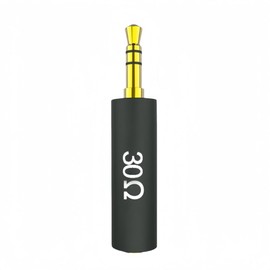 JCALLY Conductor Earphone 3.5 mm to 3.5 mm Impedance Plug Rod 30 ohm 75 150 200 400 600 ohm Noise Cancelling Adapter Resistance Reduce Noise Filter Plug (30 ohm)
