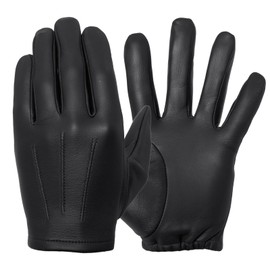 Tough Gloves Elite Leather Patrol Gloves (Lined) for Police, Driving, and Tactical Shooting (Thin Cabretta)