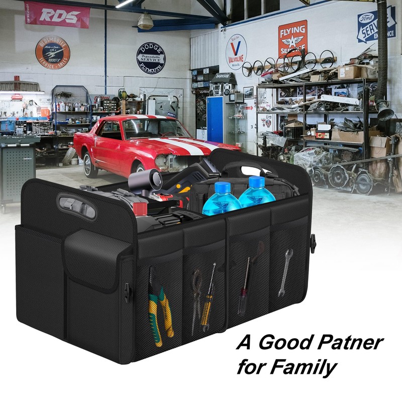 Femuar Car Trunk Organizer, Trunk Storage Organizer with 72L Large