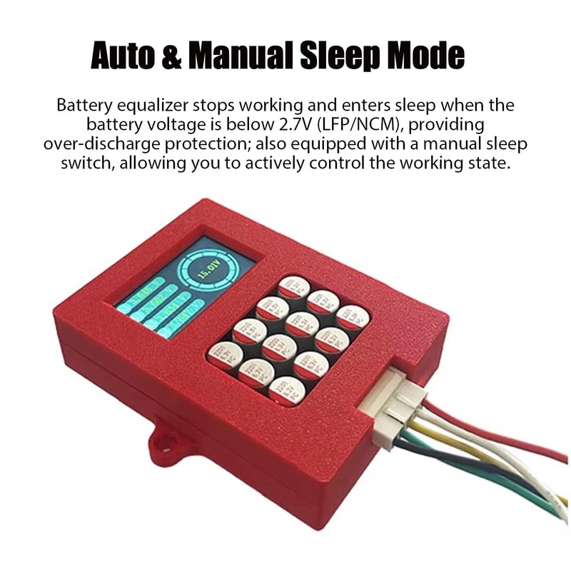 5A LiFePo4 Active Battery Balancer, 12V 4s Capacitor Based Battery