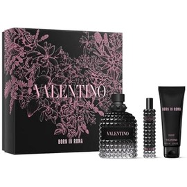 Valentino Born in Roma For Men Gift Set - Eau de Toilette Sprays (3.4 & 0.5 Fl Oz), Shower Gel 1.7 Fl Oz