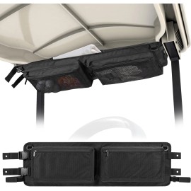 PGmoon Golf Cart Ceiling Storage Bag, Golf Cart Overhead Organizer Bag with Club