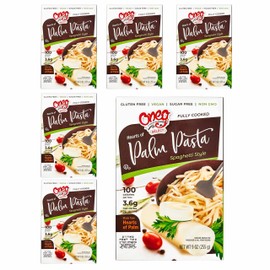 Oneg Hearts of Palm Pasta Spaghetti Noodles - Gluten Free, Fully Cooked Low Carb Spaghetti Noodles, Healthy Pasta Substitute, Non-GMO, Sugar-Free, Vegan &Vacuum Pouch Spaghetti - 54 Oz, 6 Boxes