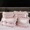 Luxury Silky Comforter Set with Sheet Set Queen 8 Pieces