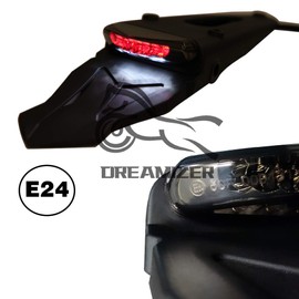 DREAMIZER Motorcycle Dirt Bike Fender Tail Light, Motorbike Motocross LED Rear Brake Light with Bracket for Off-road SMR 690 CR EXC WRF 250 450 125SX XR DRZ KLX KMX WR125