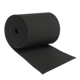 PATIKIL Neoprene Foam Strip Roll, 78.7" Long x 4" Width x 1/16" Thick High Density Weather Stripping Door Seal Strip Non Adhesive for Insulation, Black