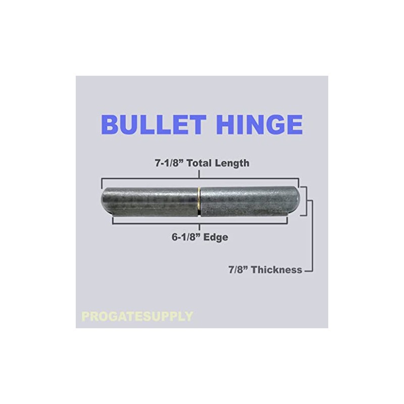 GatorPro 7" Bullet Hinge Weld on Lift Off Tear Drop