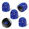 WINKA 4Pcs Bling Car Tire Valve Stem Caps Diamond Bling