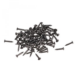 sourcing map Small Tiny Hardware Brass Nails 1.2mmX8mm(DXL) for DIY Decorative Wooden Boxes Accessories Black 150pcs
