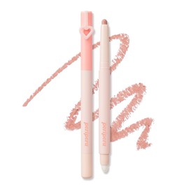 Peripera MOOD IN SHADE EYE STICK, Built-In Applicator (Brush), Smudge-Proof, Easy Application, Creamy Matte Texture Eye Shadow Stick (M01 LAZY PEACH)