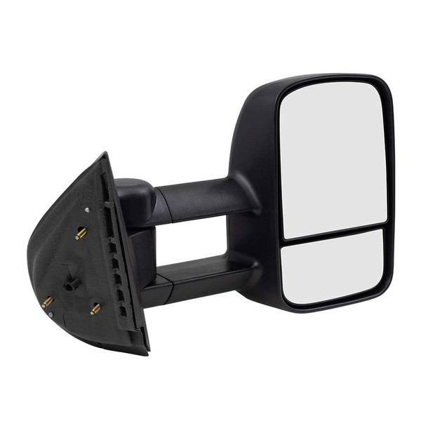 Brock Replacement Passenger Manual Telescopic Tow Mirror Compatible with 2007-2014