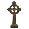 Solid Rock Stoneworks Cross on Base for Garden, Concrete, 16