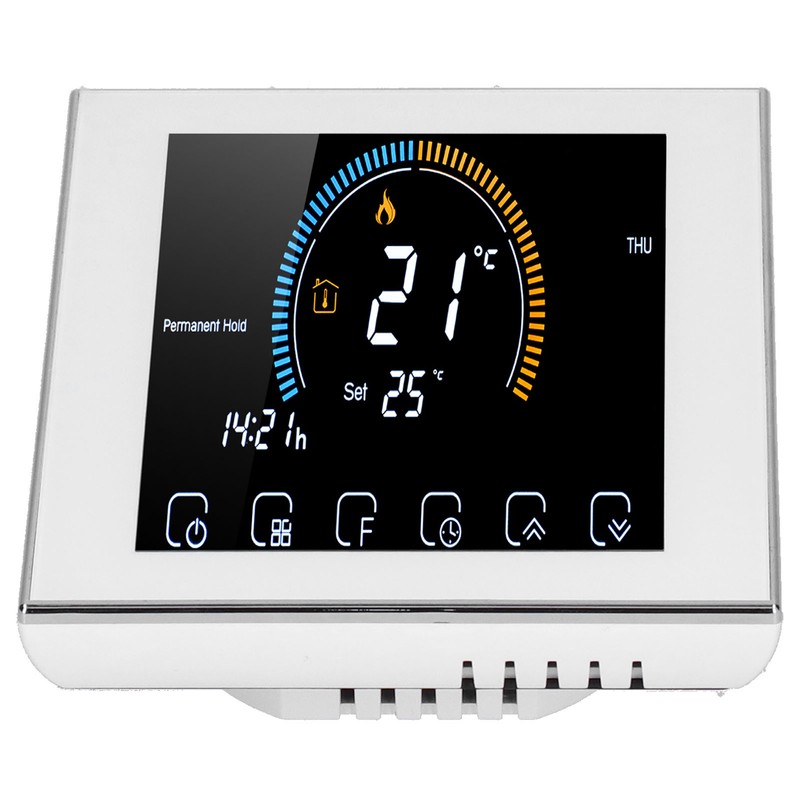 Intelligent Thermostat with LCD Touch Screen Temperature Controller for Home