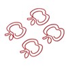 100 Pcs Paper Clip Cute Fruit Shaped Electroplated Metal Decorative