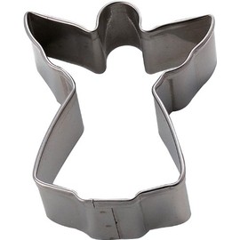 Tiger Crown 1210 Cookie Cutter, Silver, 2.0 x 2.4 x 0.9 inches (51 x 60 x 23 mm), 18-8 Angel, 18-8 Stainless Steel, Angel