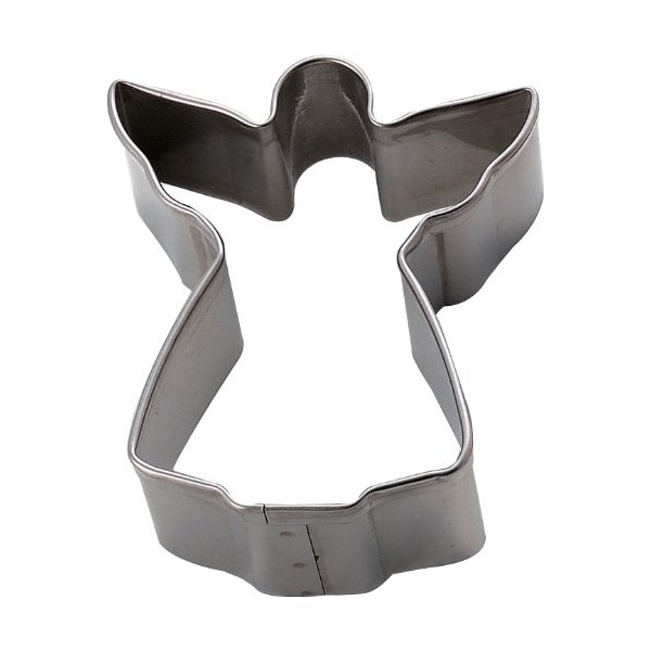 Tiger Crown 1210 Cookie Cutter, Silver, 2.0 x 2.4 x 0.9 inches (51 x 60 x 23 mm), 18-8 Angel, 18-8 Stainless Steel, Angel