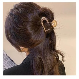 eipatu Hair Clip, Hair Clip, Hair Accessory, Heart, Women's, Small, 2.4 inches (6 cm), Fashion, Accessories, Half-Up, Beauty, Adults, Stylish, Set of 2