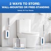Disposable Toilet Brush System with 27 Refills, Toilet Wand Set