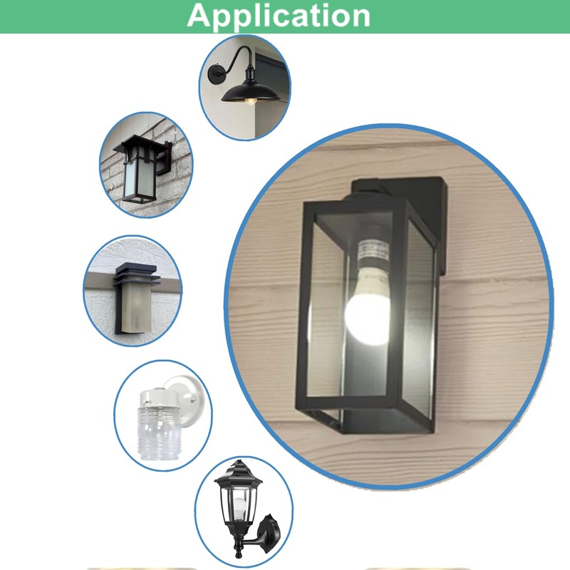 6-Pack Dusk to Dawn Light Bulbs Outdoor, A19 LED Photocell
