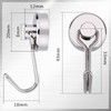 Super Strong Magnetic Hook, Magnetic Hook, Stainless Steel, Wall Mounted,