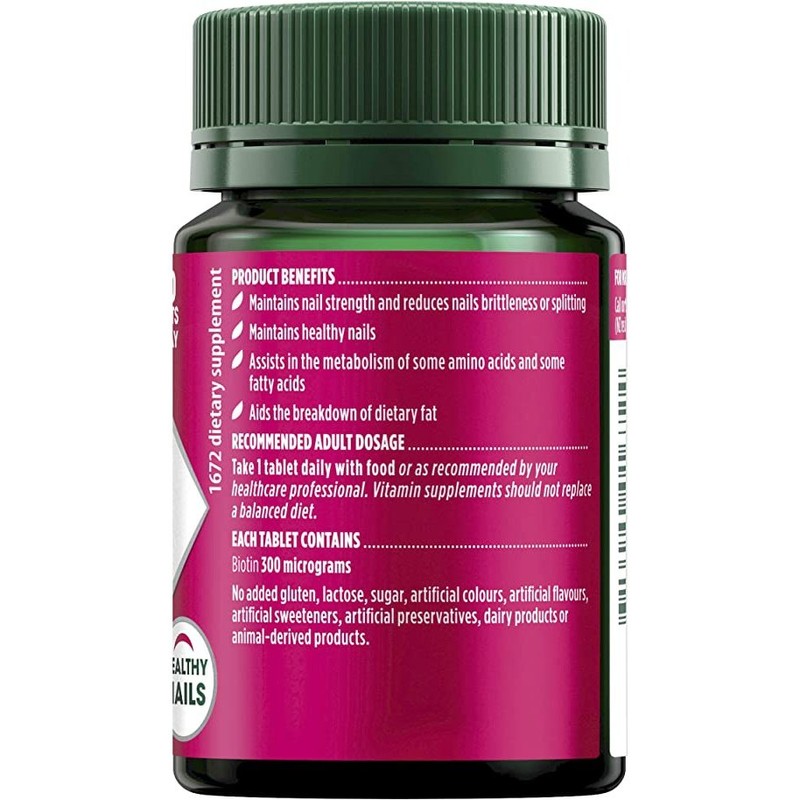 Nature's Own Biotin 300mcg 100 Tablets