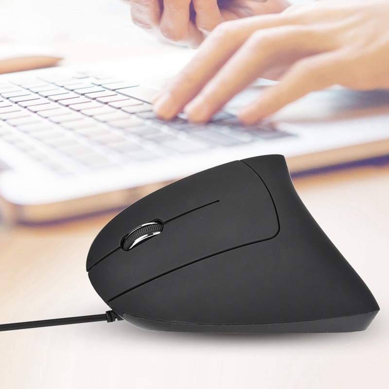 USB Wired Left Hand Vertical Mouse Ergonomic Gaming Mouse Wrist