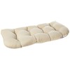 Pillow Perfect Pompeii Solid Indoor/Outdoor Wicker Patio Sofa/Swing Cushion Tufted,
