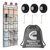 HYTWEDO Cruise Magnetic Door Organizer with Hooks, 15 Large Pockets,