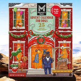 25-Day Advent Calendar for Dogs – USA Beef & Chicken Jerky Treats, 13.5 oz – No Corn, Wheat, Soy – Natural, Grain-Free, Limited Ingredients