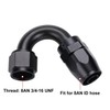 Podavelle 8AN 150 Degree Elbow Hose End Fitting Swivel Aluminum