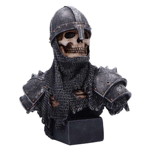 Nemesis Now Into The Knight Bust 19 cm, Resin Silver,